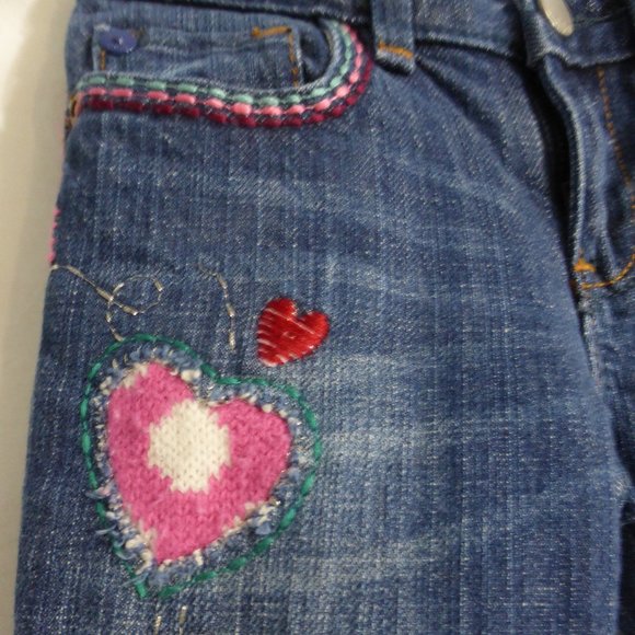 BABY GAP jeans with hearts front and back, 3 years - Picture 2 of 6
